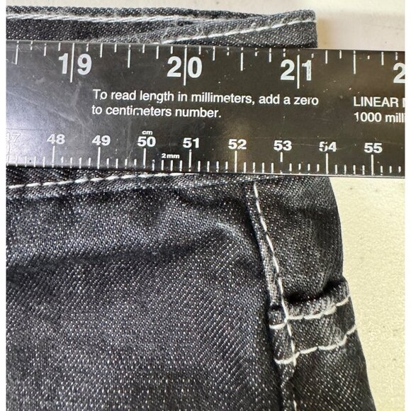 Brooklyn Xpress Mens Dark Wash Denim Jeans 42X34 Relaxed Fit Skater Casual - Picture 3 of 9